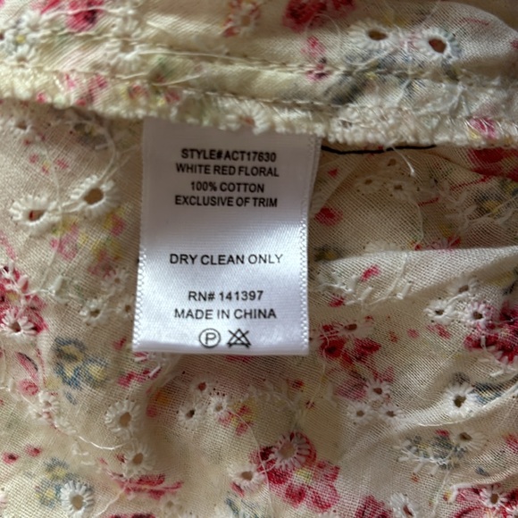 NWT ASTR The Label Women’s Baylin Floral Peplum Tank Top - size Large - Picture 9 of 9